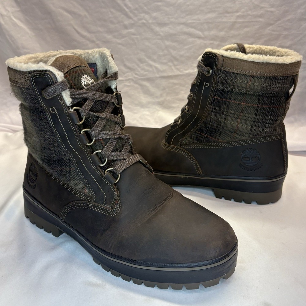 Timberland Men's 6" Spruce Mountain Wheat Leather Waterproof Boots Size 10 6900B